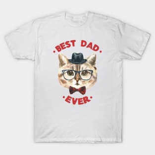 Best Dad Ever | Cad Daddy | Fur Parents | Cat Dad Gifts | Fathers Day Gifts | Cat Lover Gifts T-Shirt